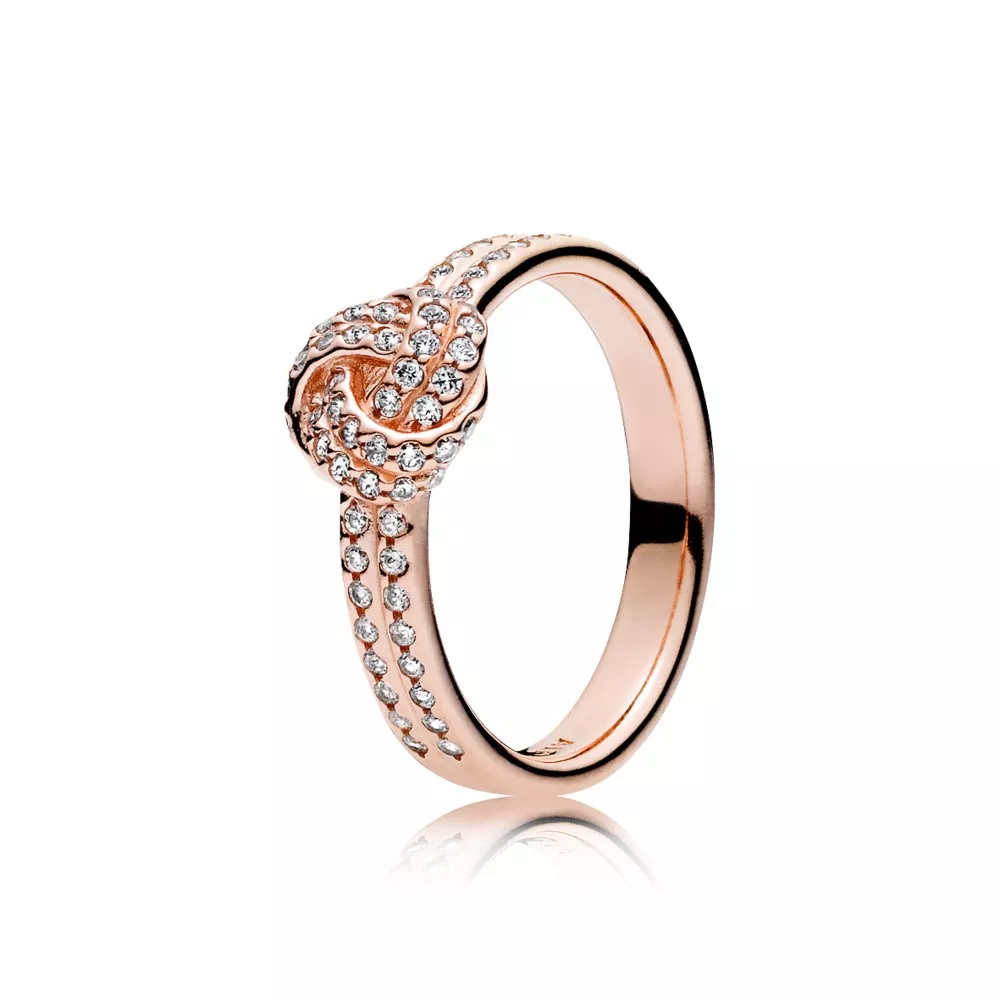 sparkling love knot ring 180997cz sormukset pandora